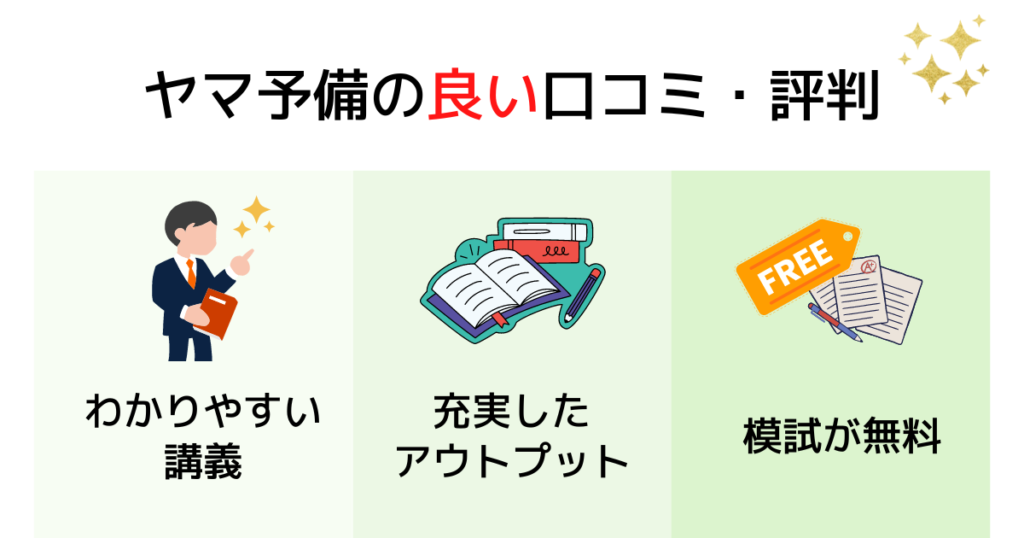 山川社労士予備校の良い口コミ・評判｜メリット