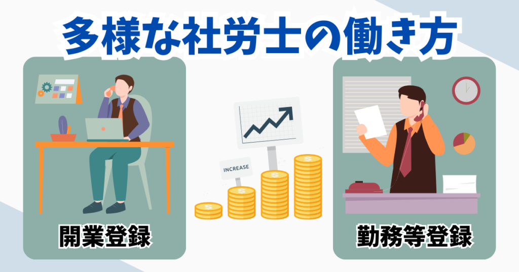 社労士の働き方や年収は？勤務と独立開業でわかれる