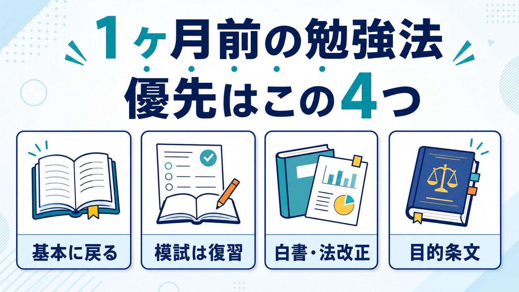 【社労士試験1ヶ月前】具体的な勉強方法と注意点を解説 | 社労士サポートch