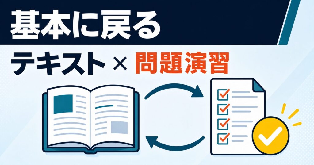 テキストと過去問・基本問題集を勉強の軸に戻す