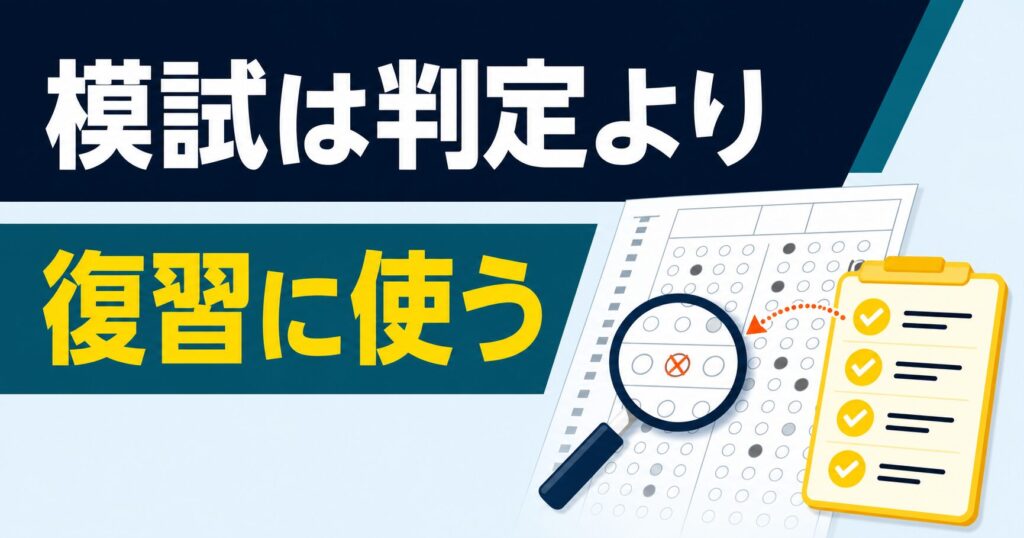 模試は判定ではなく復習材料として使う