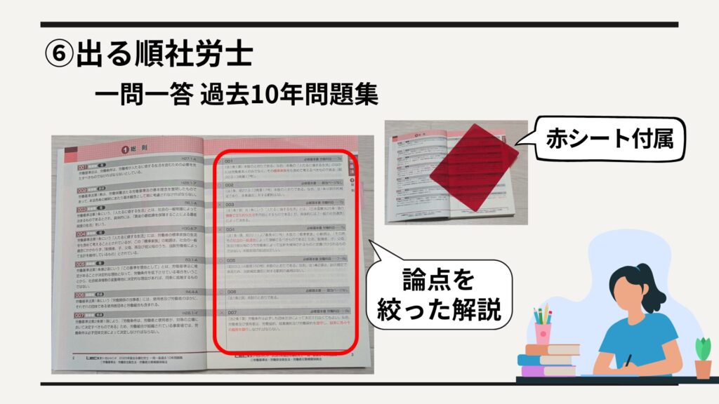 見開き＋赤シート対応、ただし選択式対策にはやや弱い