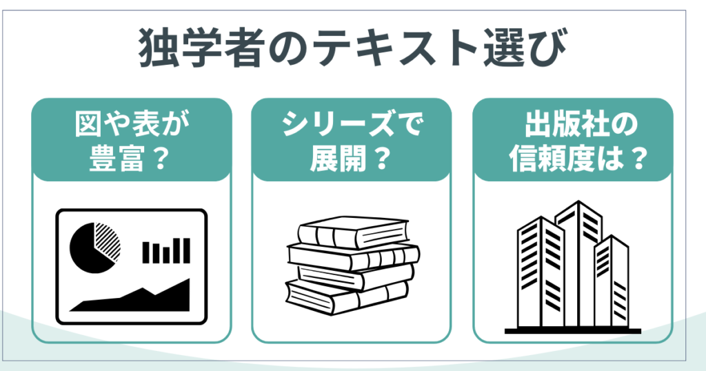 独学者におすすめのテキストを紹介