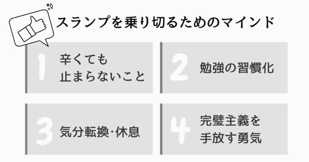 スランプを乗り切るための「心と習慣」の整え方