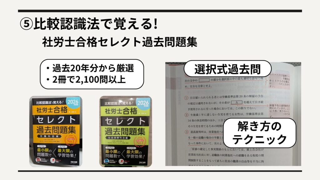 過去20年以上をカバー、選択式対策もできる