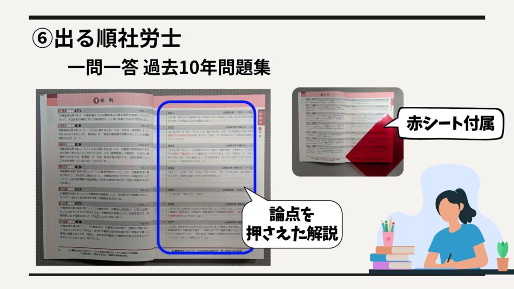 見開き+赤シート対応、ただし選択式対策にはやや弱い