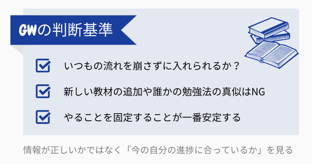 GWに情報の渦に惑わされないための「判断基準」