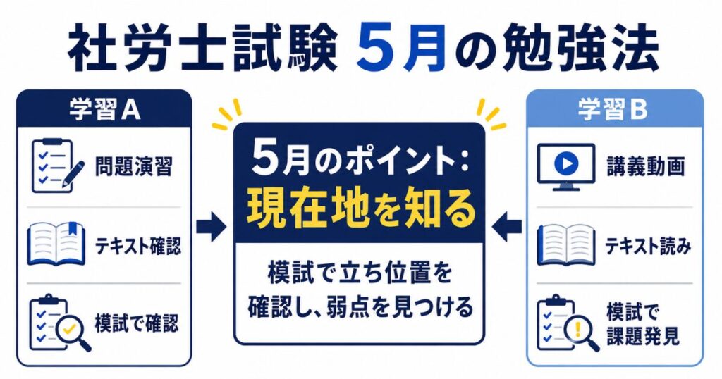 5月の勉強法|模試で立ち位置を確認し、弱点を見つける時期