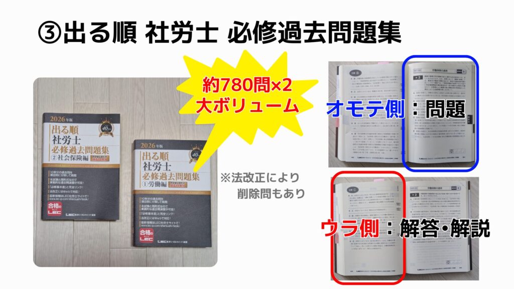 10年分の過去問で大ボリューム