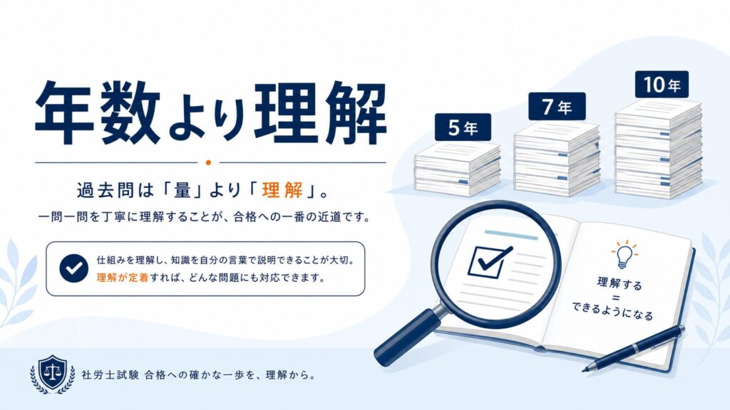 社労士合格には過去問は何年分やるべきか