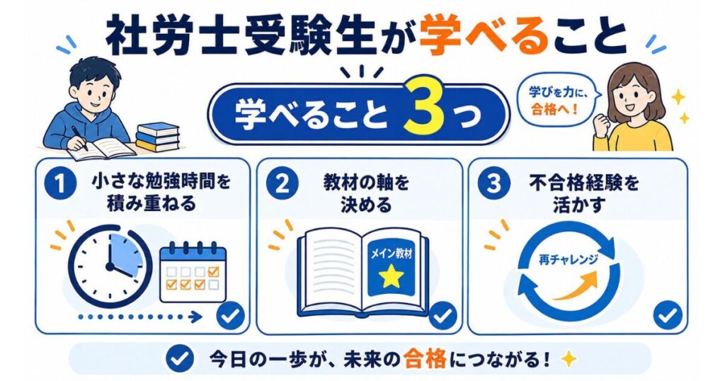 あずきさんの体験から社労士受験生が学べること