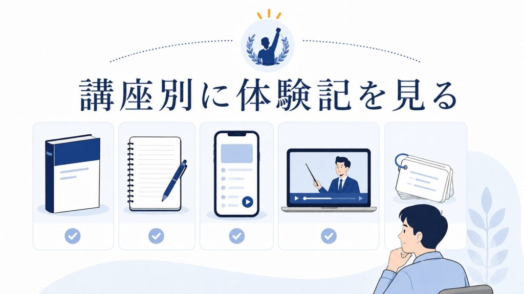 講座別に見る社労士合格者インタビュー・体験記