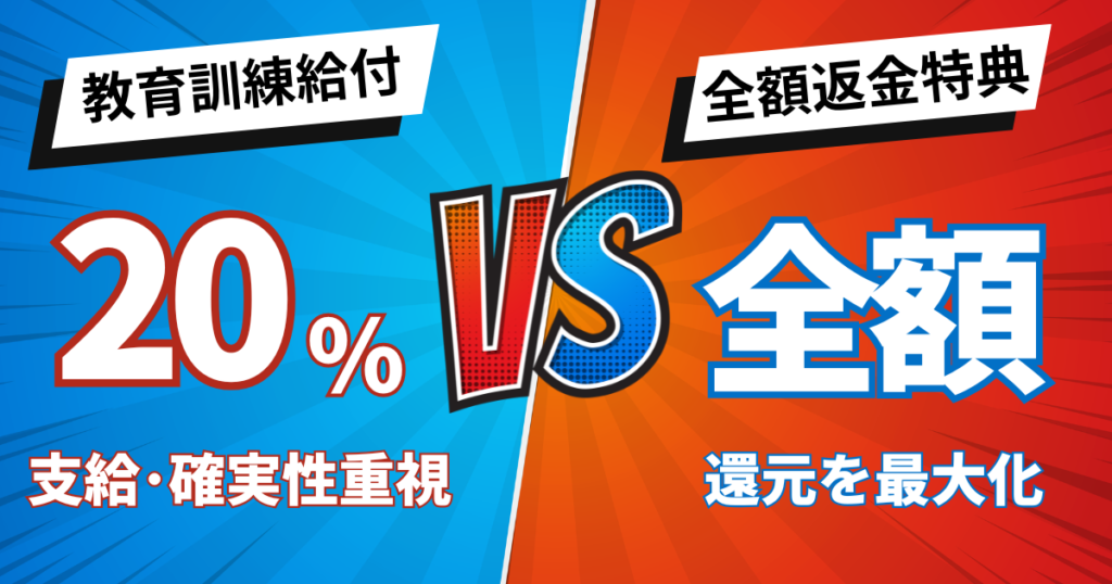 教育訓練給付と合格特典ならどちらを使うのがお得?