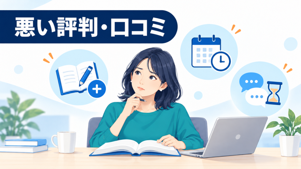 キャリカレ社労士講座の悪い評判・口コミ