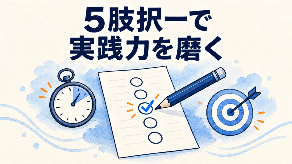 5肢択一の特徴とおすすめの活用時期