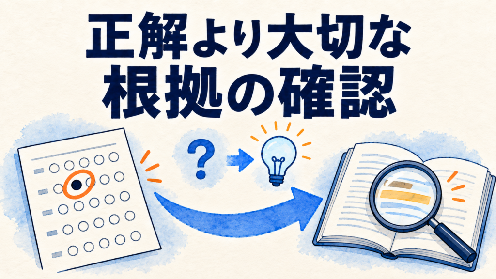 問題集を解くときに最も意識すべき「根拠の確認」